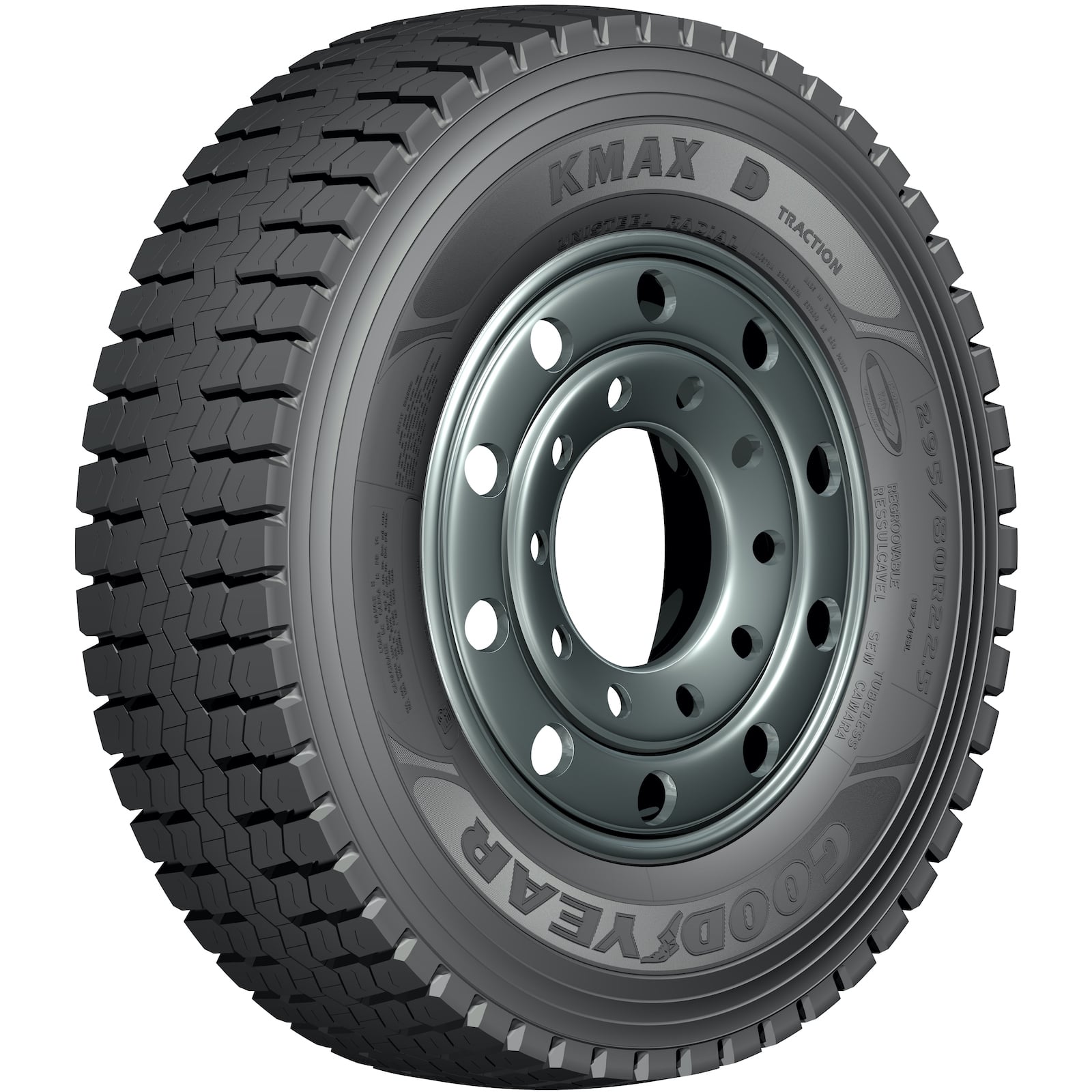 Pneu 275/70R22.5 Goodyear KMax D Traction Tração 152/148M